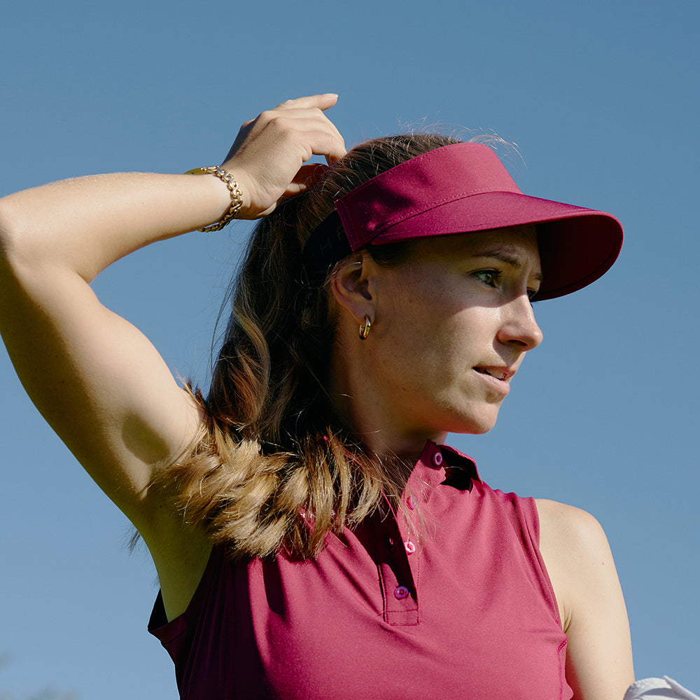 Rohnisch Ladies Visor with Adjustable Fit for Sport-Luxe Style with Feminine Flair