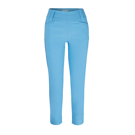 Swing Out Sister Ladies Pull On Golf Capris in Tranquil Blue