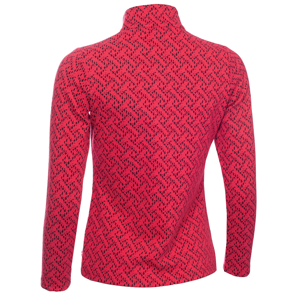 Green Lamb Ladies Digitised Print Long Sleeve Top in Deep Pink - Last One Size 8 Only Left