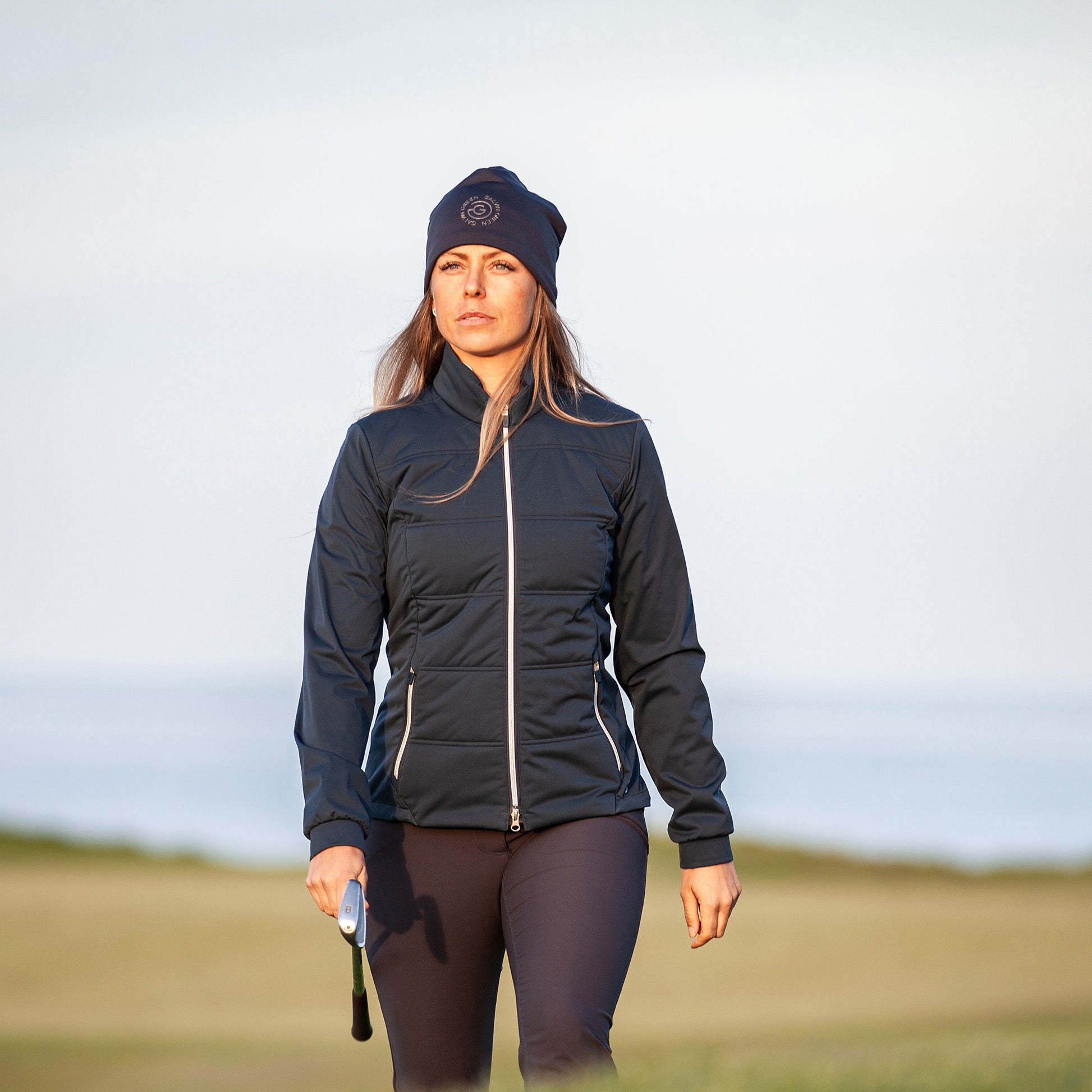 Galvin Green Women's Navy Quilted Jacket with Water Repellent Finish