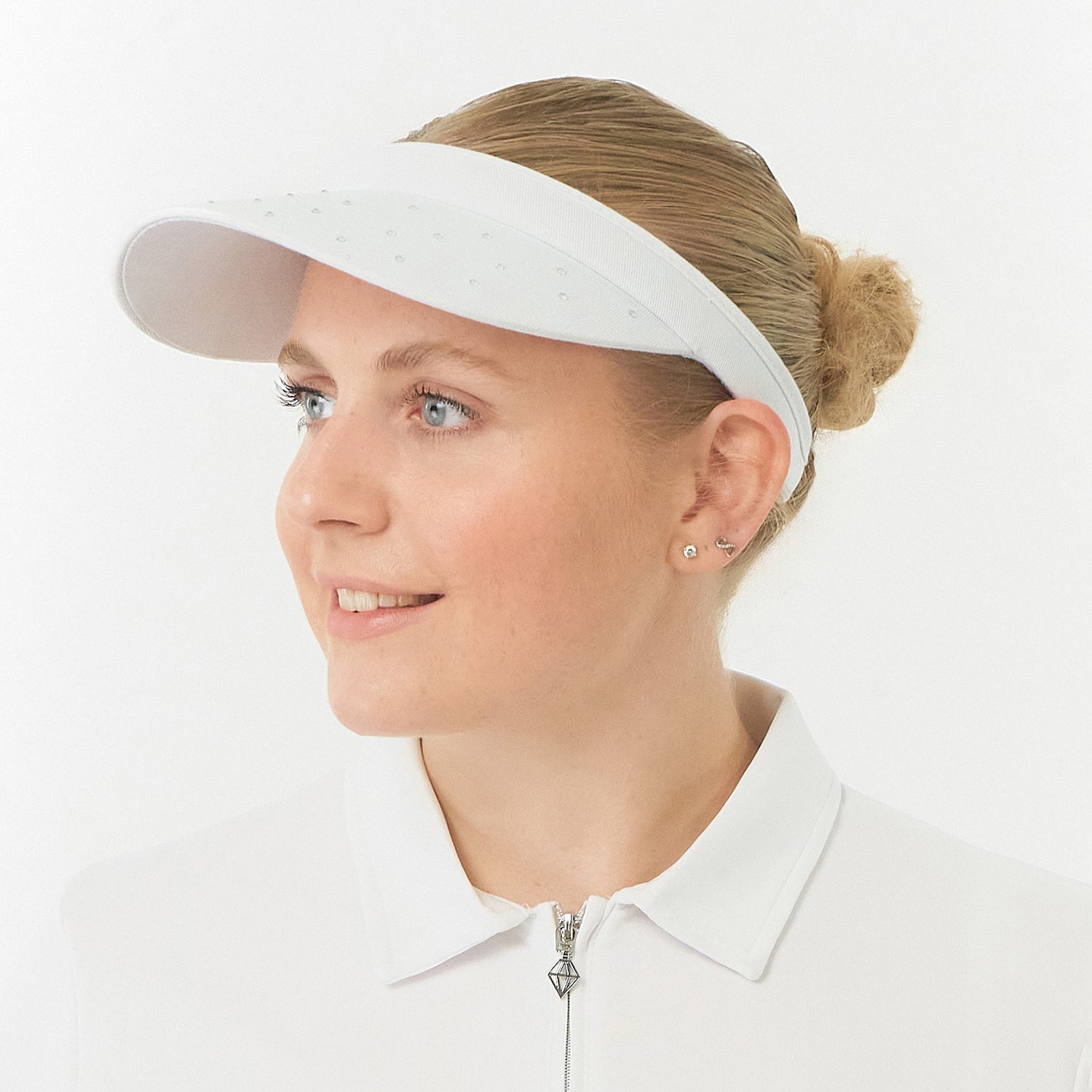 Surprizeshop Crystal Embellished Clip-On Visor with Ball Marker