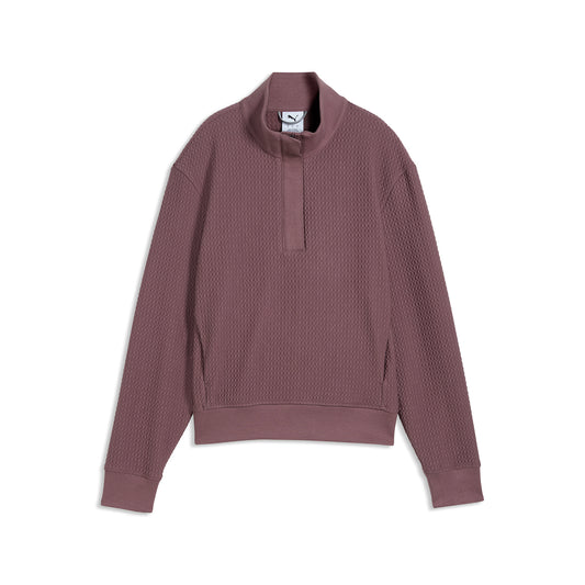 Puma Ladies Waffle Style 1/4 Zip - Enjoy Cosy Comfort for Cooler Days