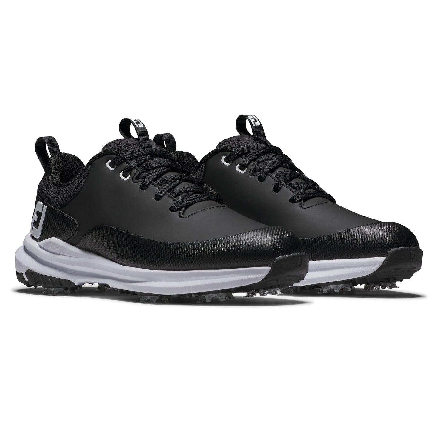 FootJoy Ladies Waterproof Wide Fit Tour Rival Golf Shoe in Black with SoftSpikes