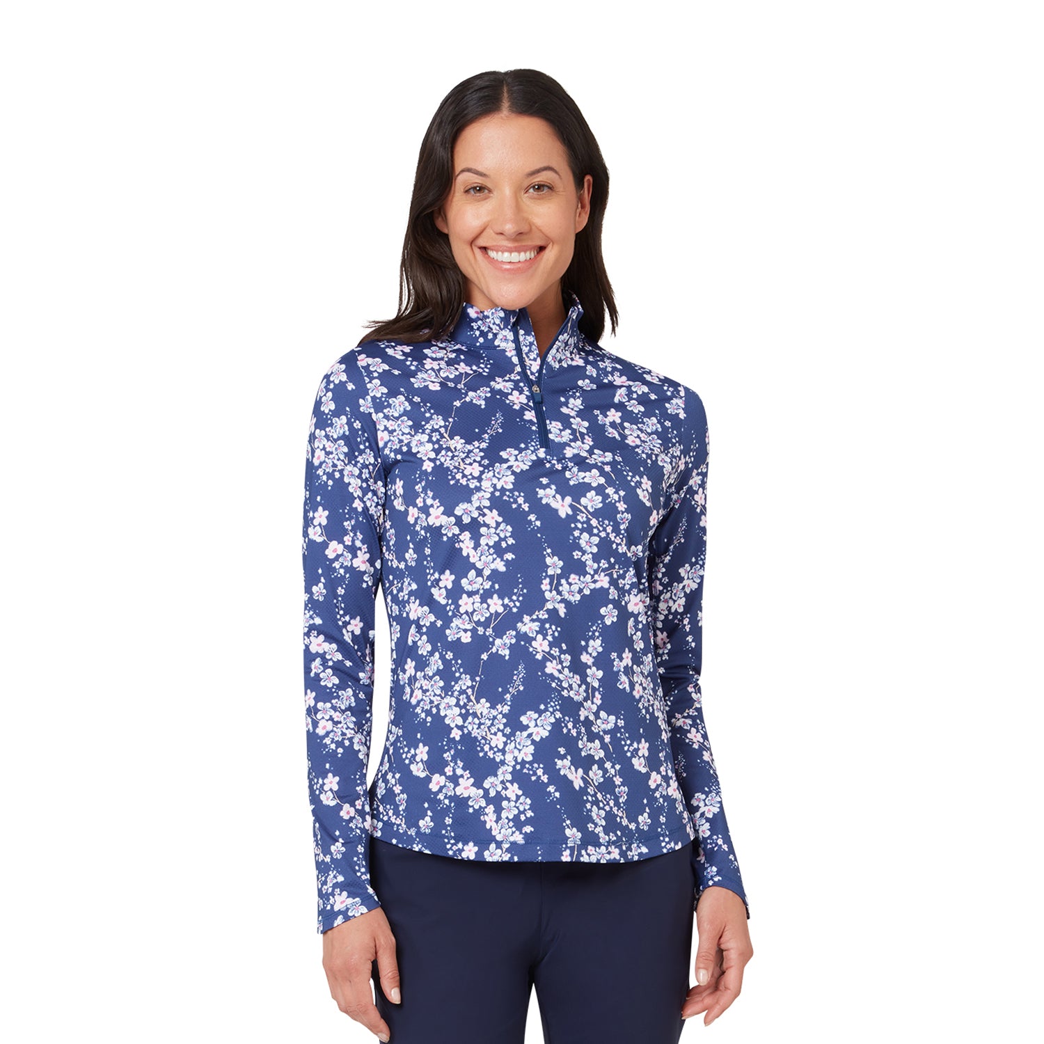 Callaway Women's Blossom Print Long Sleeve Top for Stylish Coverage and Everyday Performance