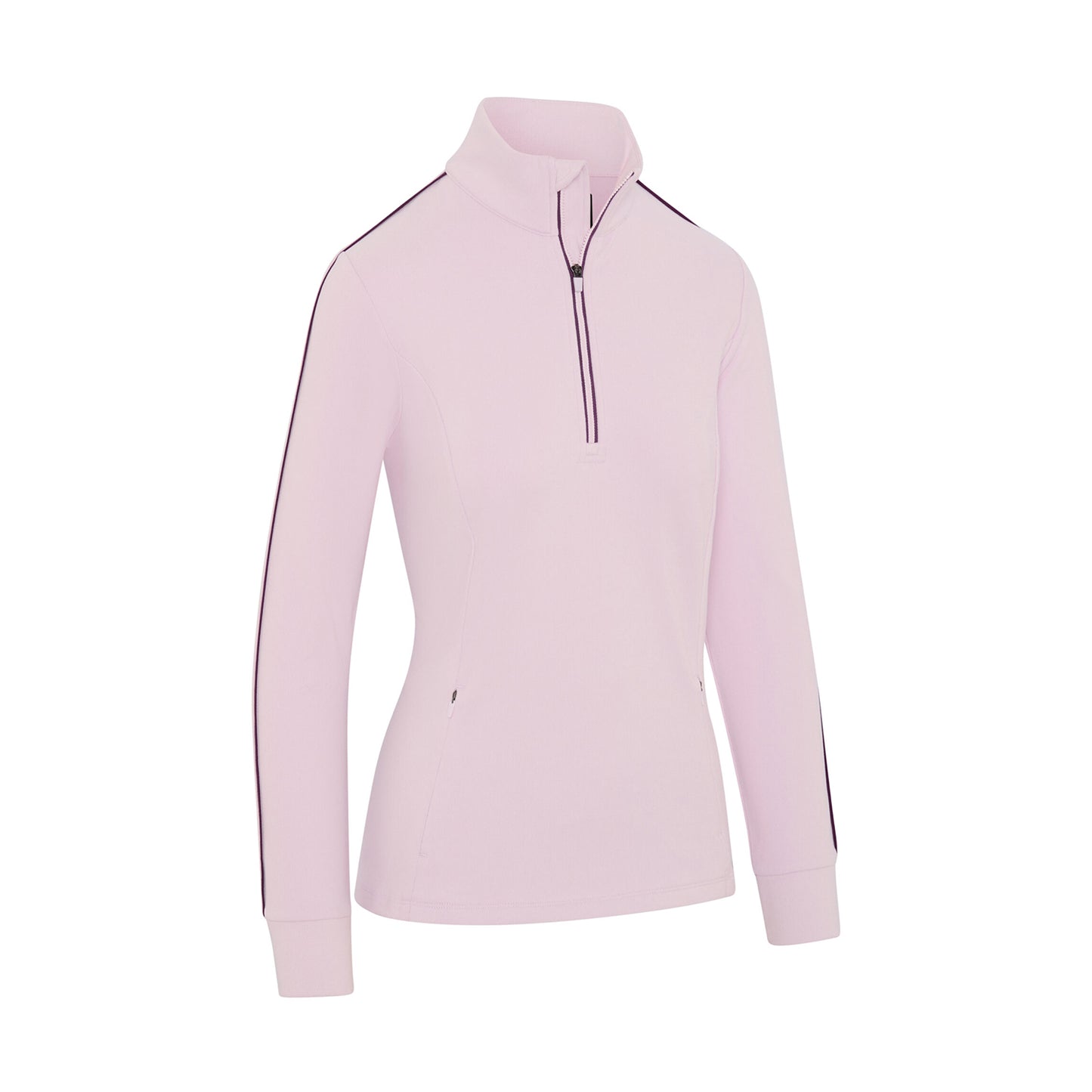 Callaway Ladies 1/4 Zip Top with Luxurious Velour Feel & Sporty Chic Details