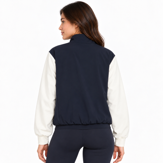 Puma Ladies Navy Softshell Jacket For Windproof Comfort with a Sporty Chic Edge