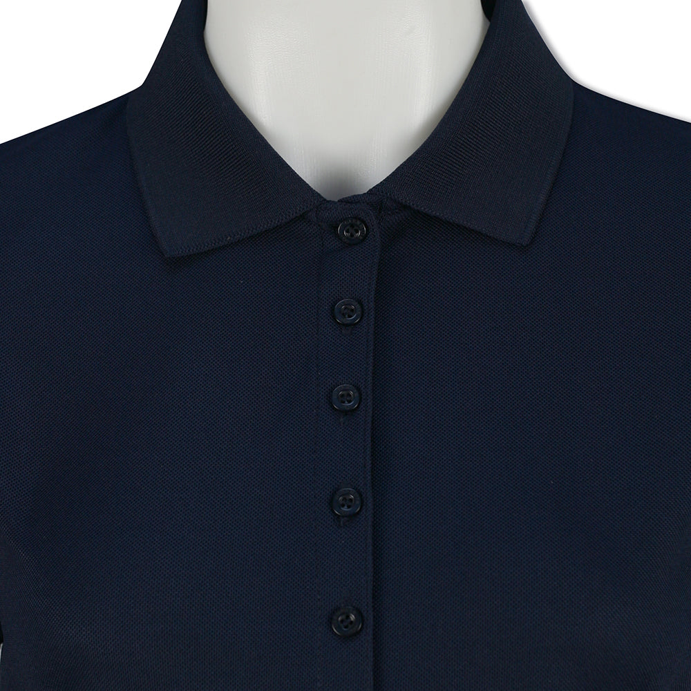 Glenmuir Ladies Short Sleeve Pique Polo with Stretch & UPF50+ in Navy