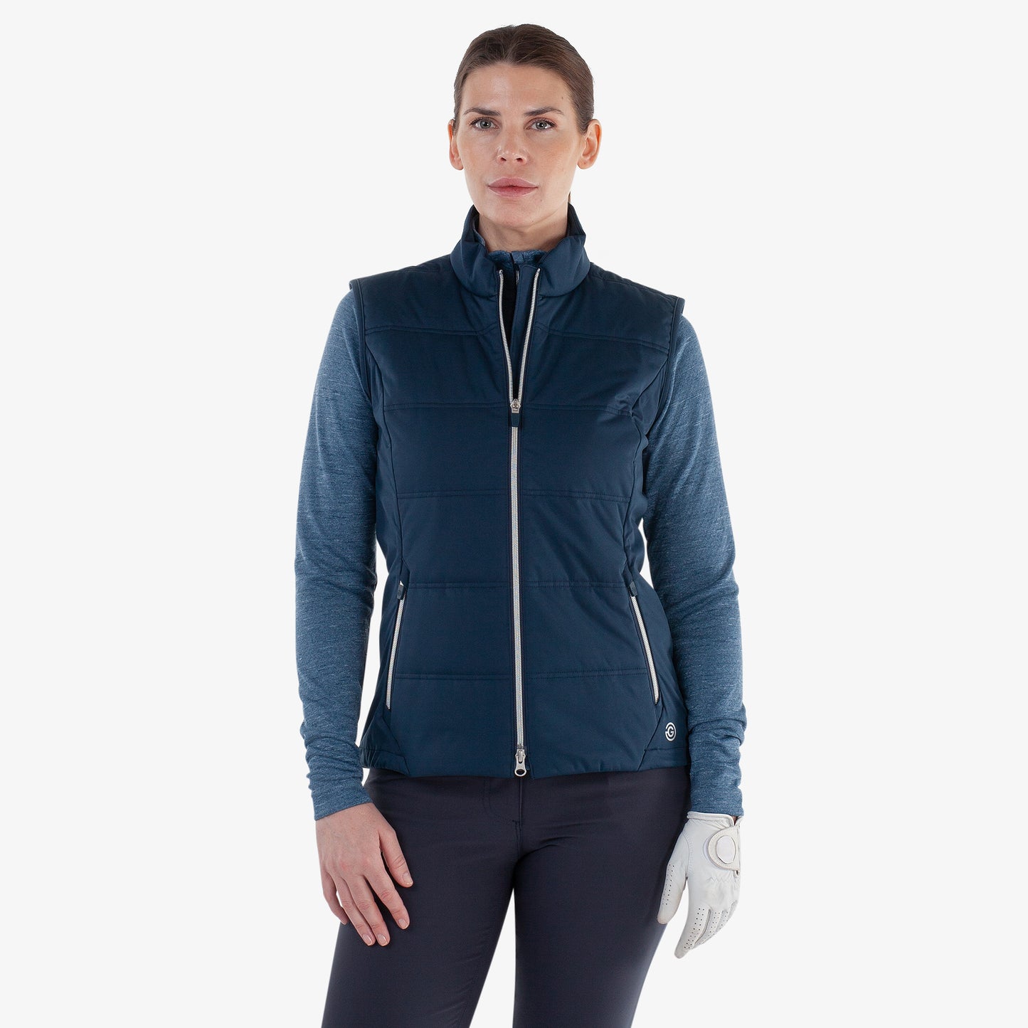 Galvin Green Women's Navy Quilted Gilet with Water Repellent Finish