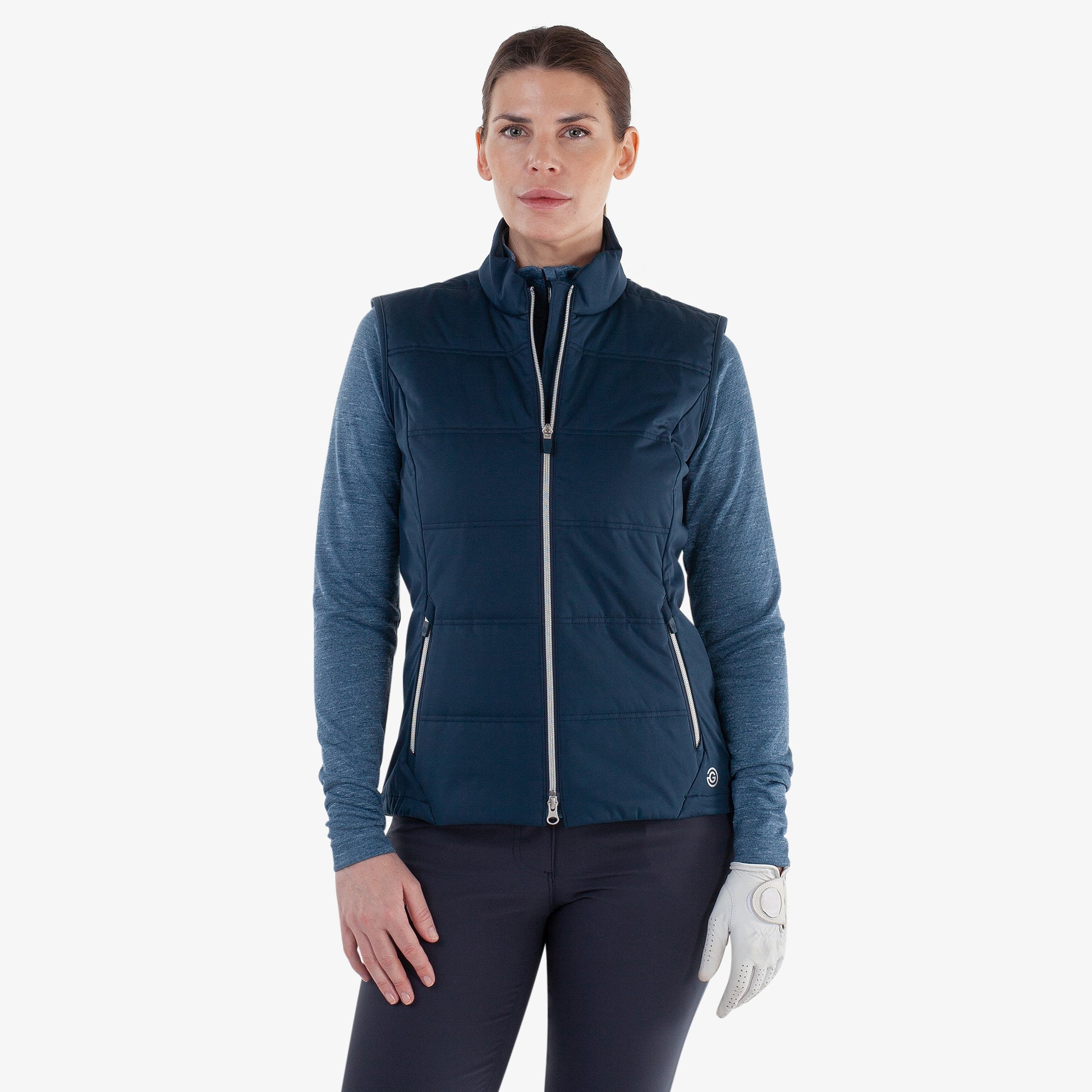 Galvin Green Women's Navy Quilted Gilet with Water Repellent Finish