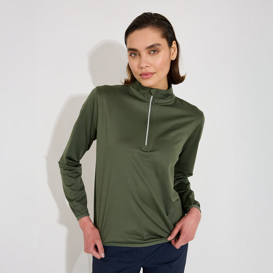 Abacus Ladies Zip-Neck Fleece - Core Performance Top