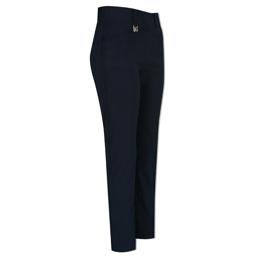 Rohnisch Ladies Slim-Fit Pull-On Navy Trousers