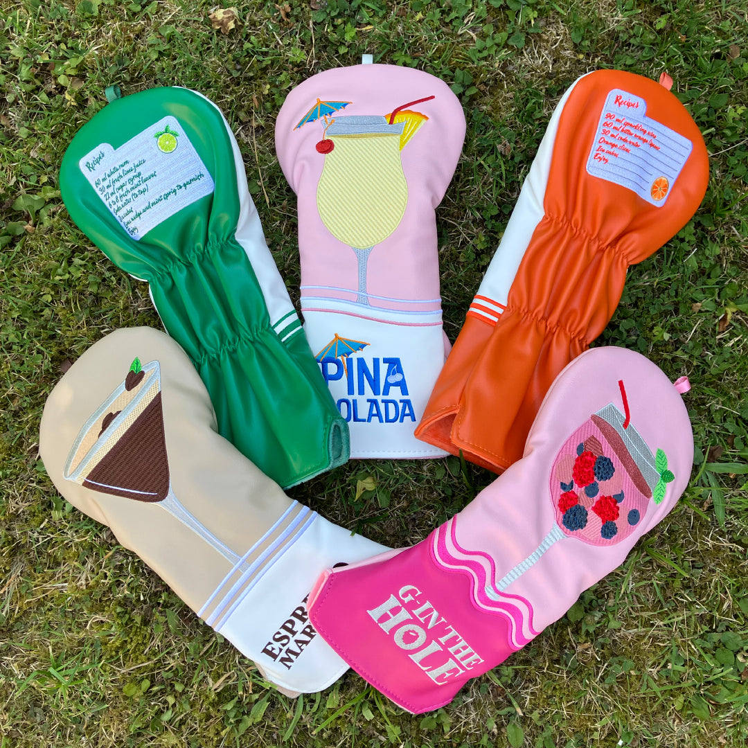 Surprizeshop Ladies Cocktail-Inspired Golf Driver Headcover for Stylish Protection with a Splash of Fun