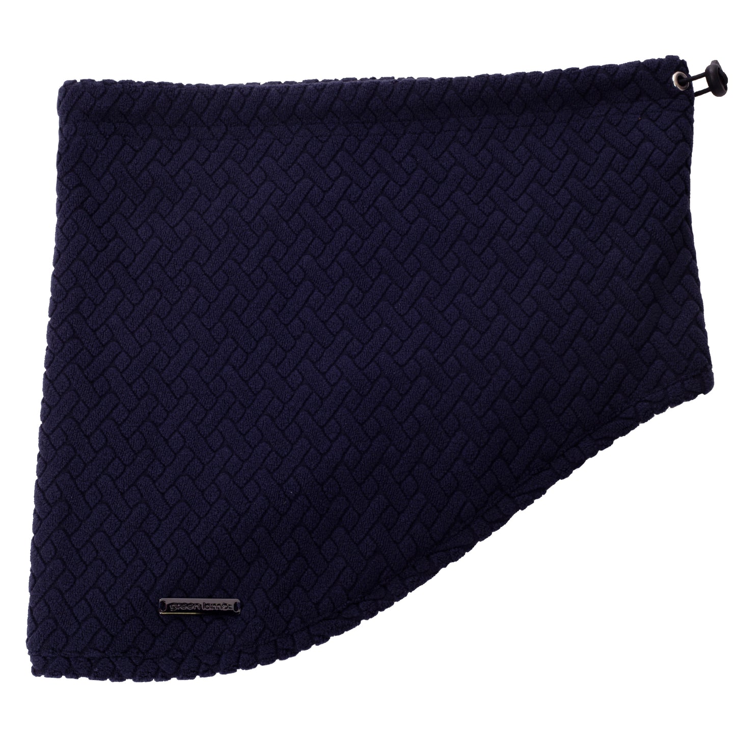 Green Lamb Ladies Textured Fleece Snood in Navy