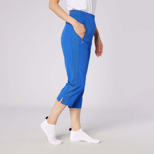 Swing Out Sister Ladies Pull-On Capris - Stretch Woven Comfort for Effortless Movement