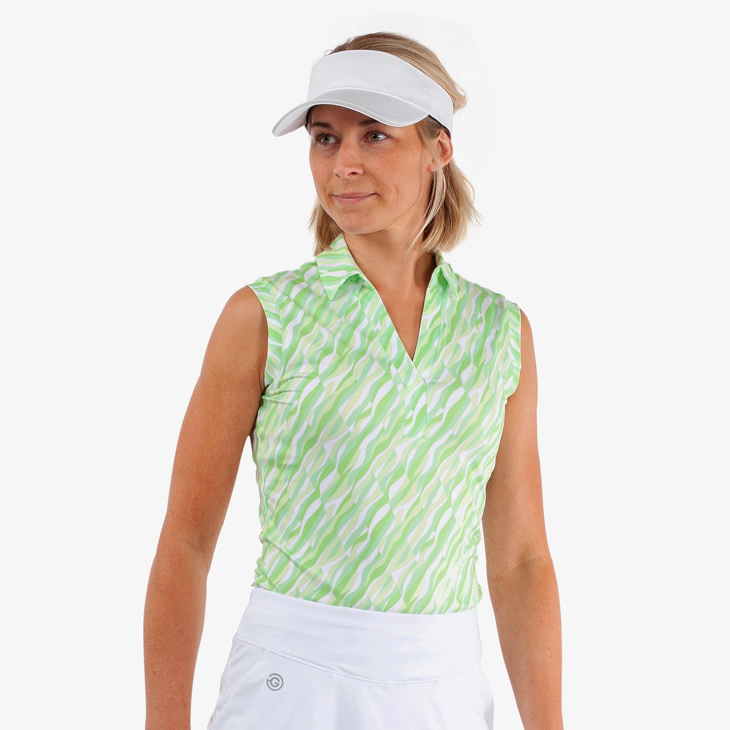 Galvin Green Ladies Polo with Abstract Print