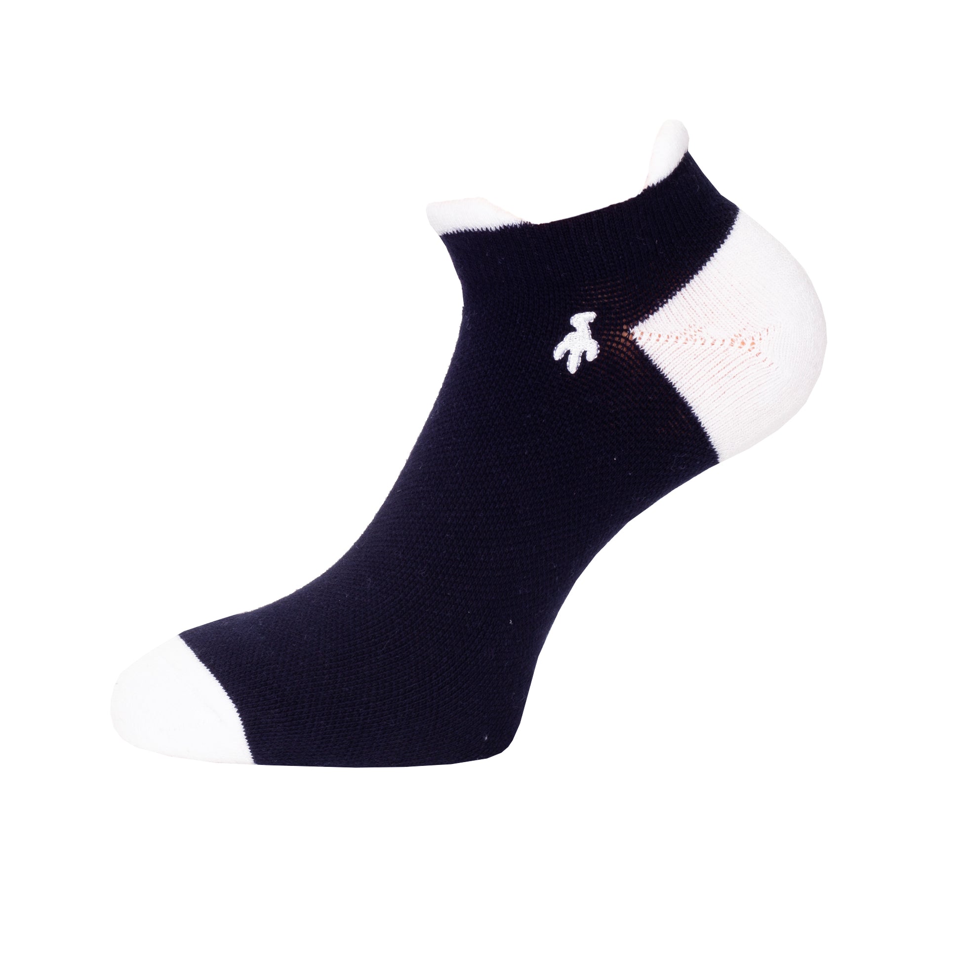 Green Lamb Ladies 3 Pair Pack of Socks in Navy and White