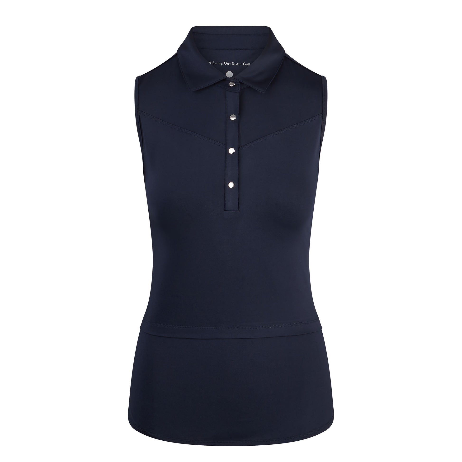 Swing Out Sister Sleeveless Golf Polo in Navy Blazer