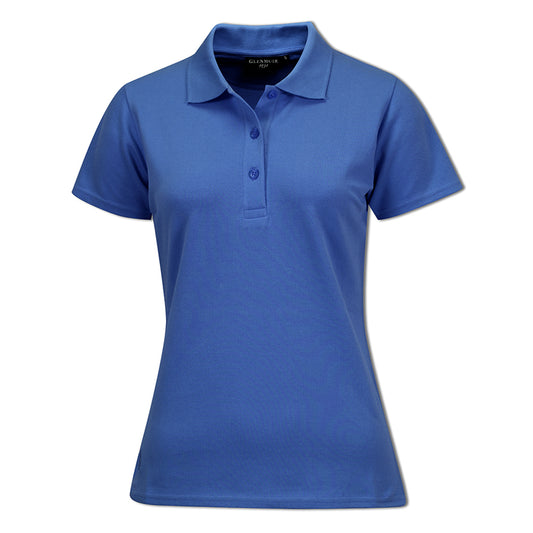 Glenmuir Ladies Pique Knit Short-Sleeve Polo with Soft Cotton Finish in Tahiti