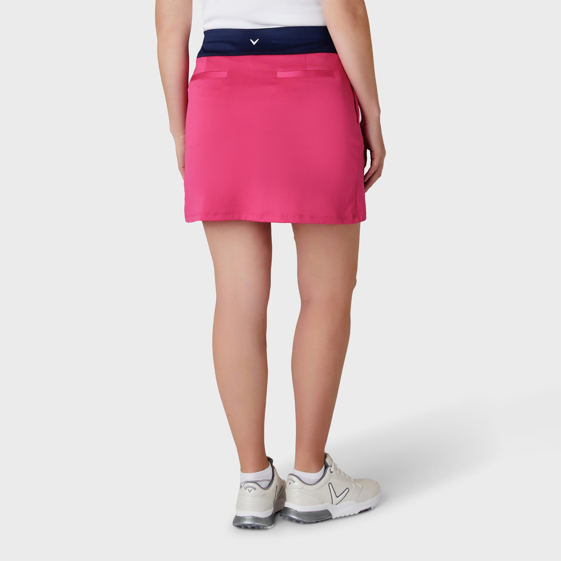 Callaway Ladies Golf Skort in Pink Peacock with Single Front Pleat