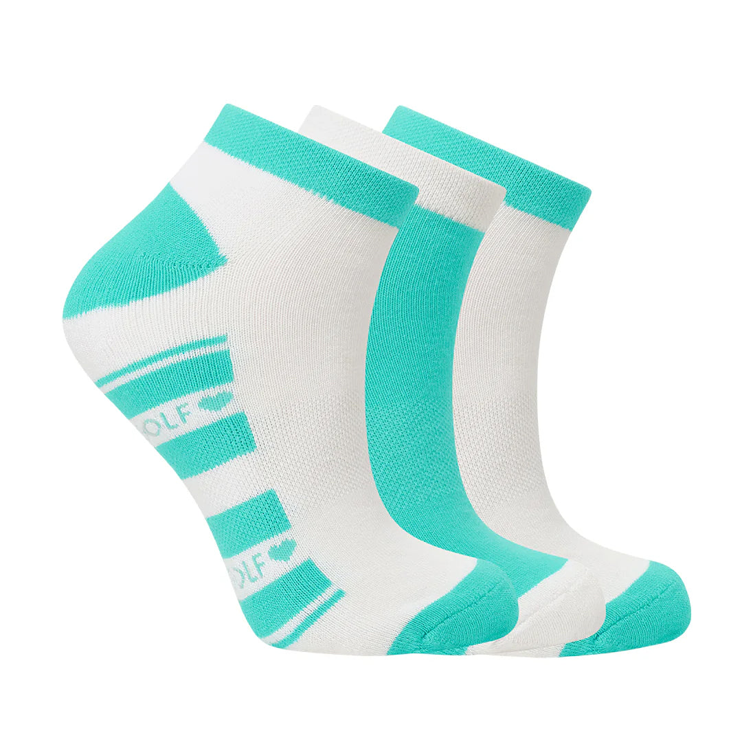 Pure Golf 3 Pair Pack of Cotton-Rich Socks