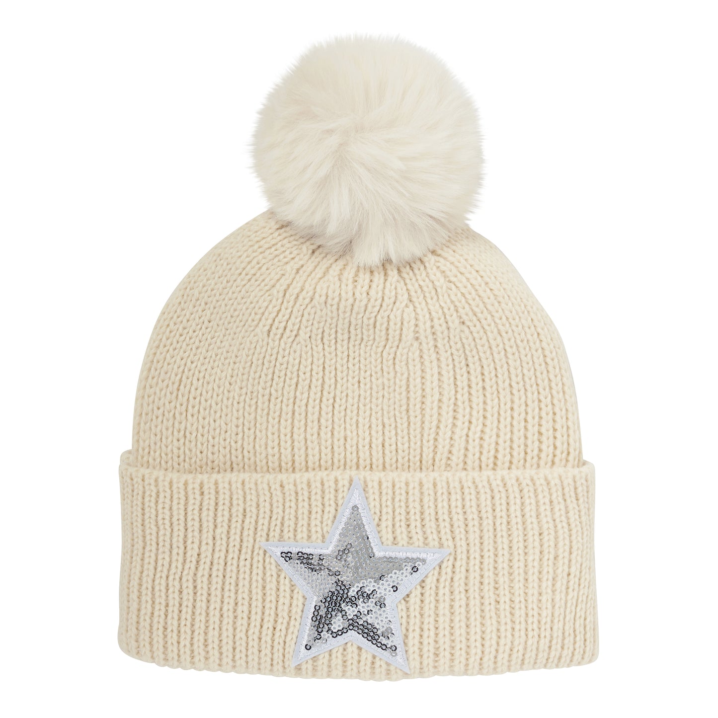 Swing Out Sister Ladies Fleece Lined Star Bobble Hat