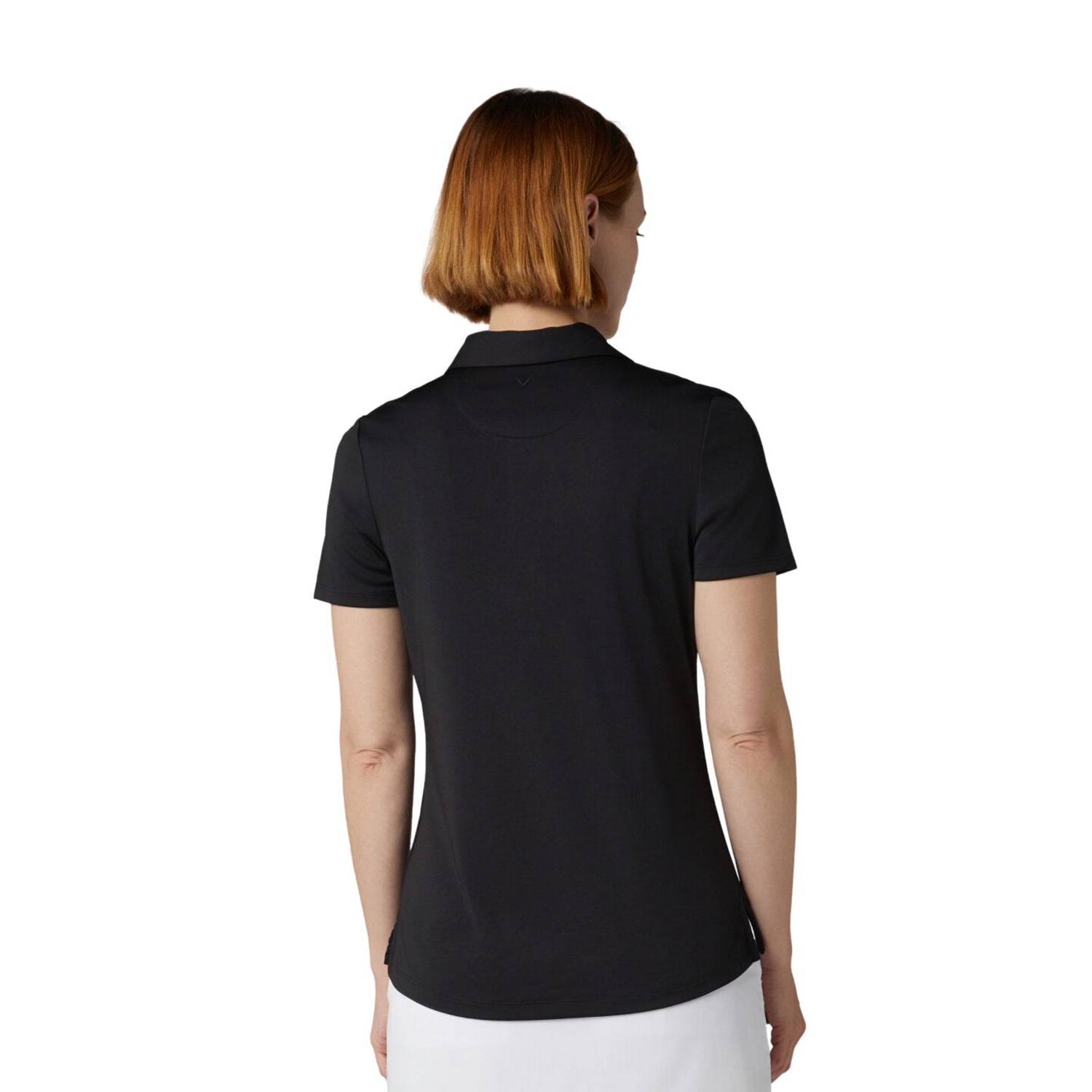 Callaway Ladies Black Tournament Short Sleeve Golf Polo