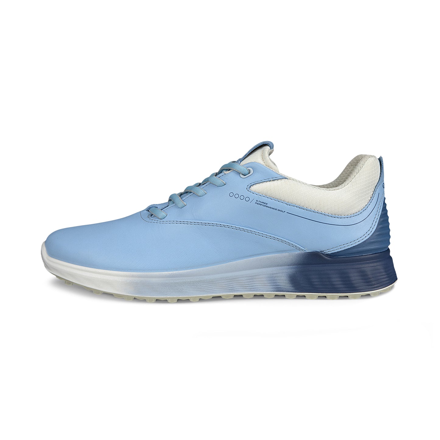 ECCO Womens S-Three Golf Shoe with GORE-TEX in Bluebell/Retro Blue