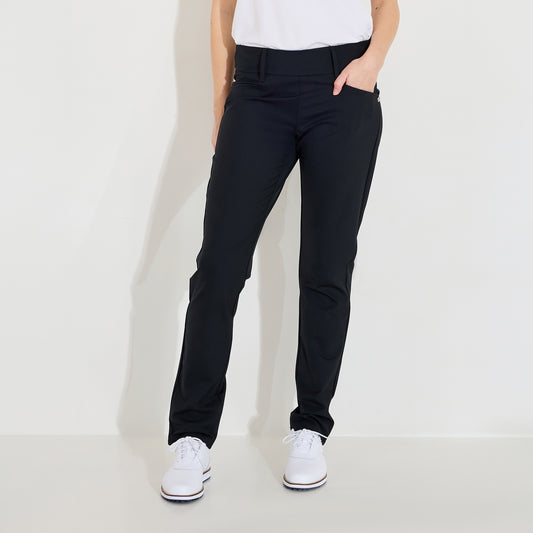 Abacus Ladies Pull-On Midwaist Trousers in Black - Effortless Style & Performance