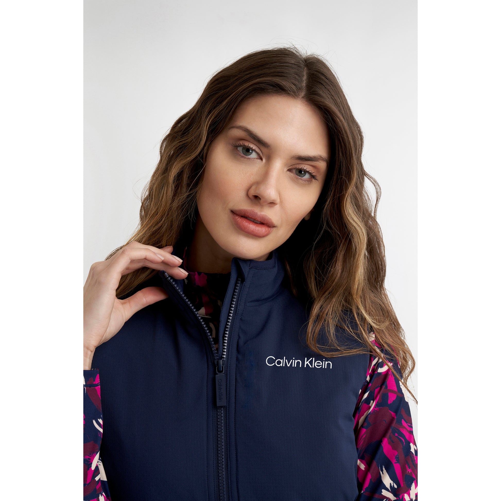 Calvin Klein Ladies Navy Quilted Gilet