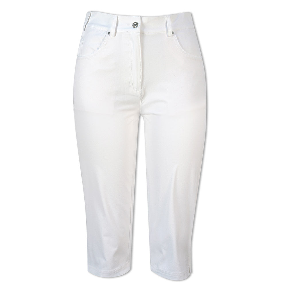 Glenmuir Ladies White Stretch Pedal Pushers