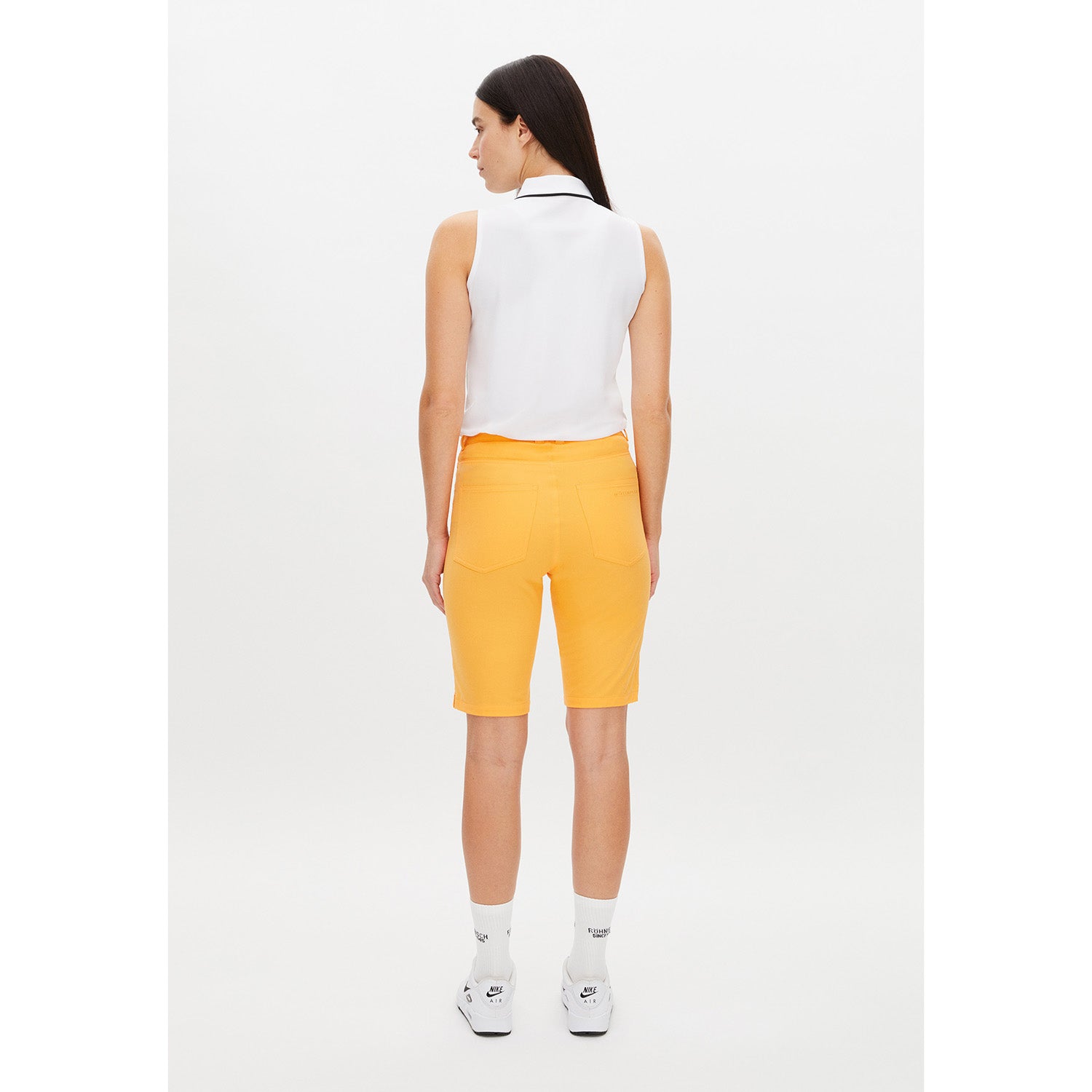 Rohnisch Ladies Lightweight Twill Bermuda Shorts in Blazing Orange