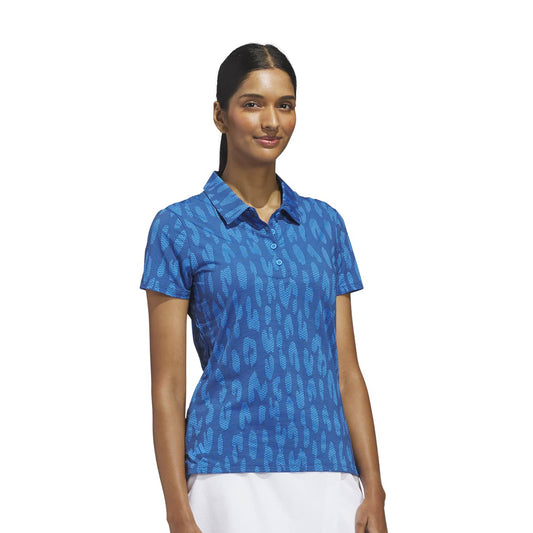 adidas Golf Ladies Short Sleeve Jacquard Polo with Innovative Technology for Performance-Driven Elegance