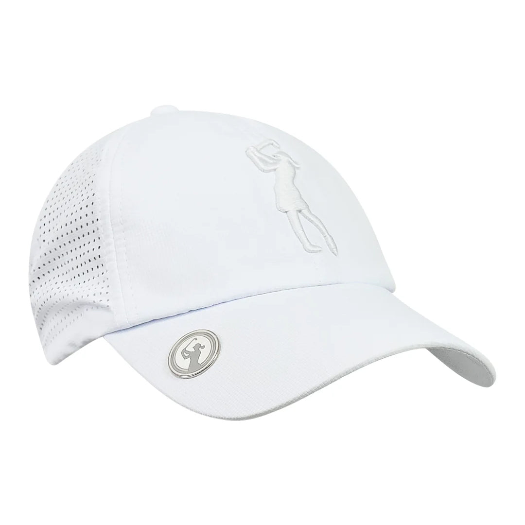Surprizeshop Ladies Vented Golf Cap with Magnetic Ball Marker