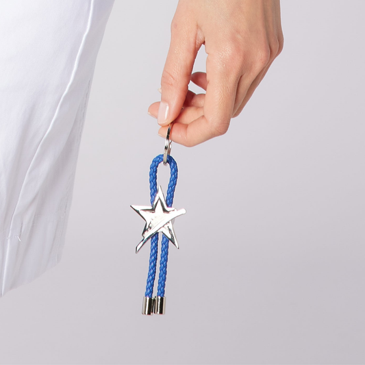 Swing Out Sister Ladies Keyring Charm with Silver Star