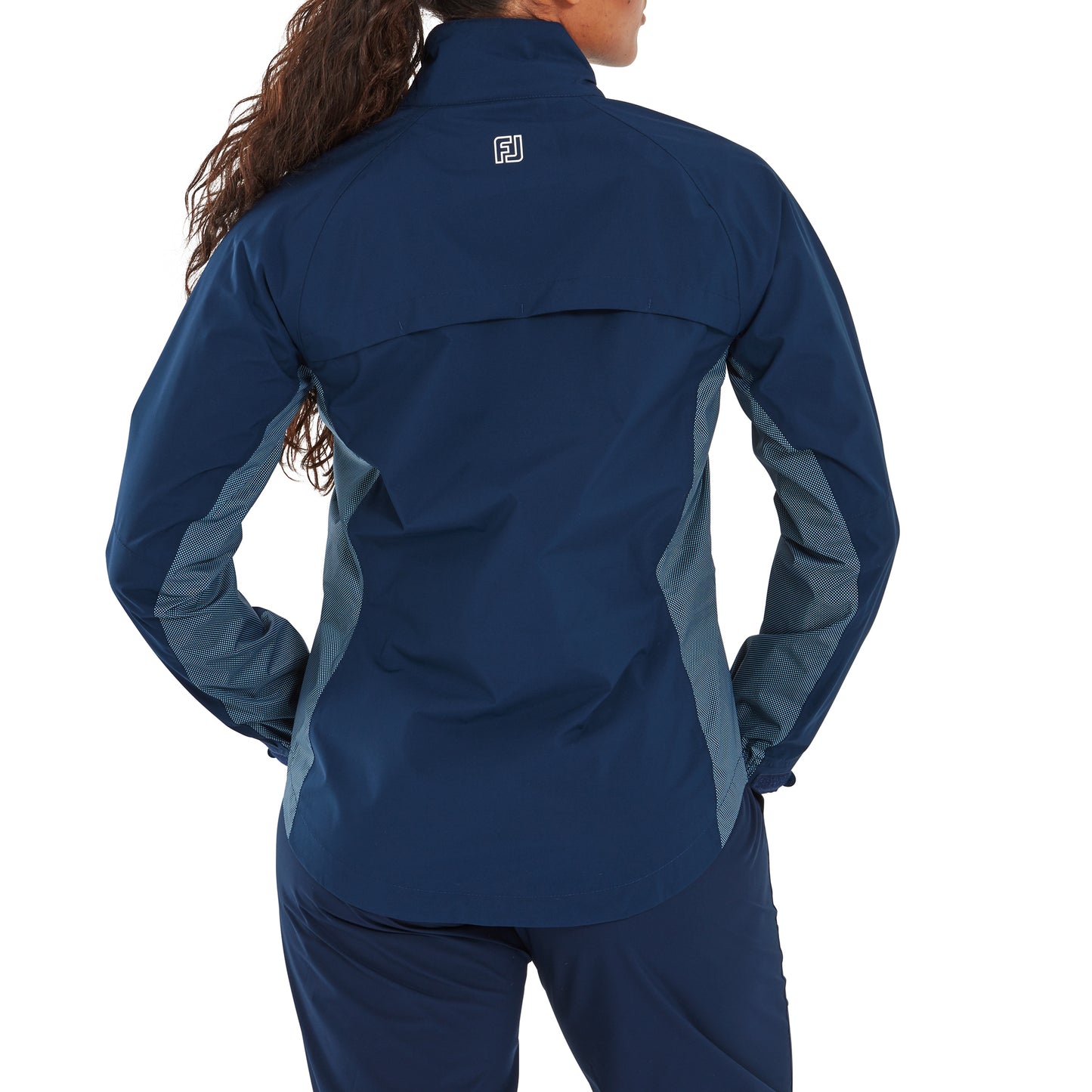 FootJoy Ladies HydroLite Waterproof Jacket with Waist Cinch in Navy