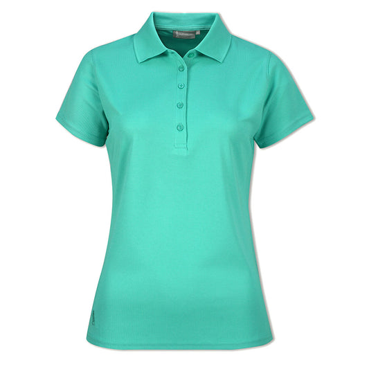 Glenmuir Ladies Short Sleeve Pique Polo with Stretch & UPF50+ in Marine Green
