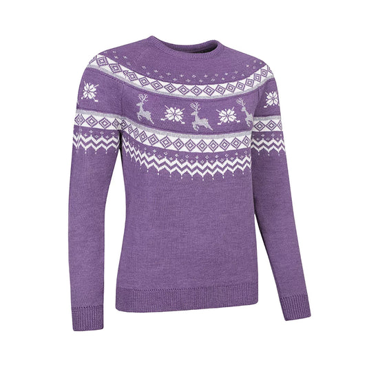 Glenmuir Ladies Merino Blend Festive Reindeer Sweater