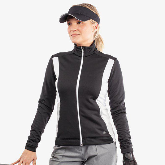 Galvin Green Ladies Black Full-Zip INSULA Golf Mid Layer