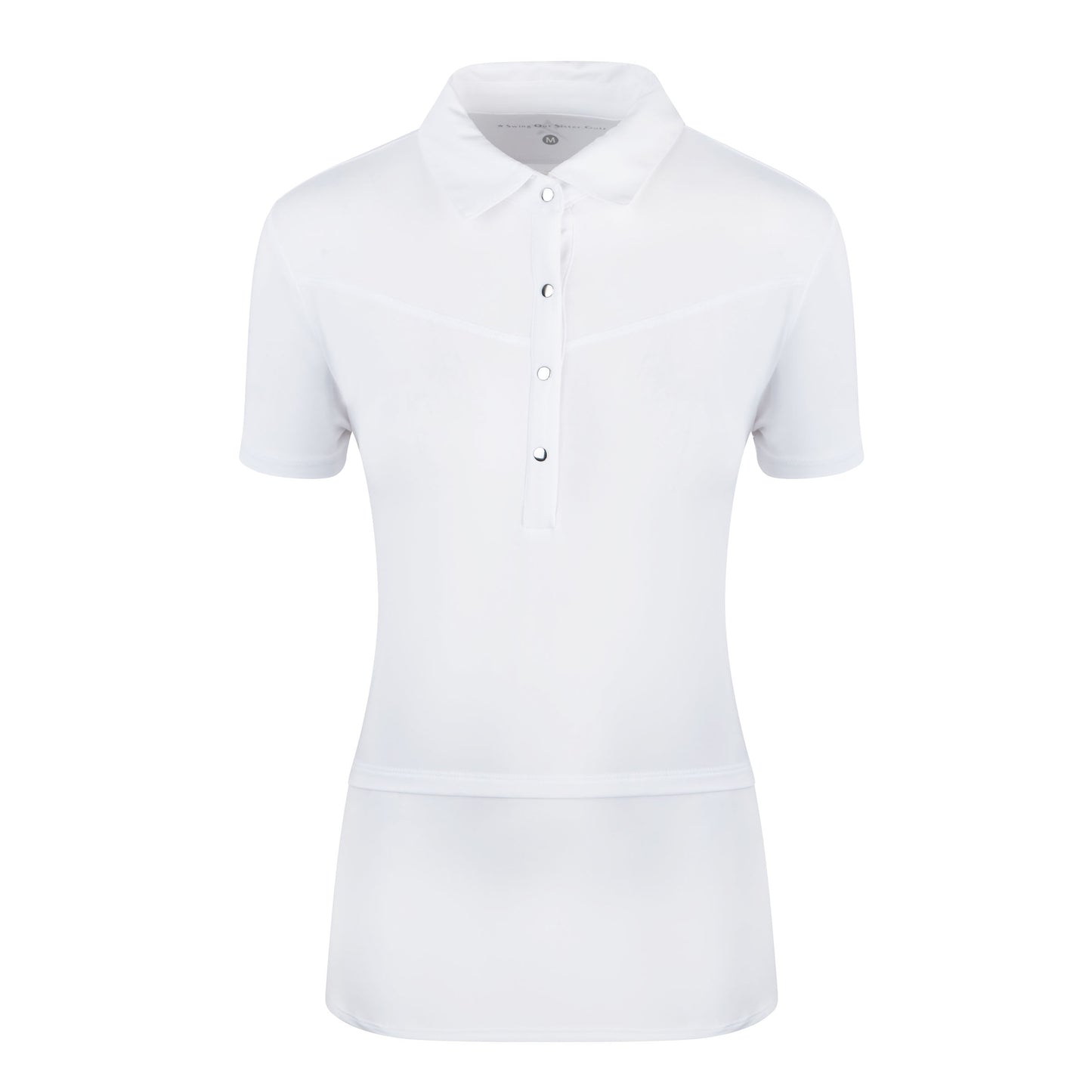 Swing Out Sister White Cap Sleeve Polo