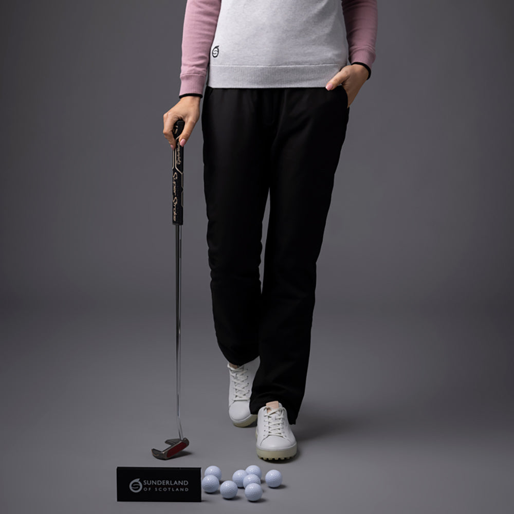 Sunderland Ladies Black Waterproof Golf Over Trousers