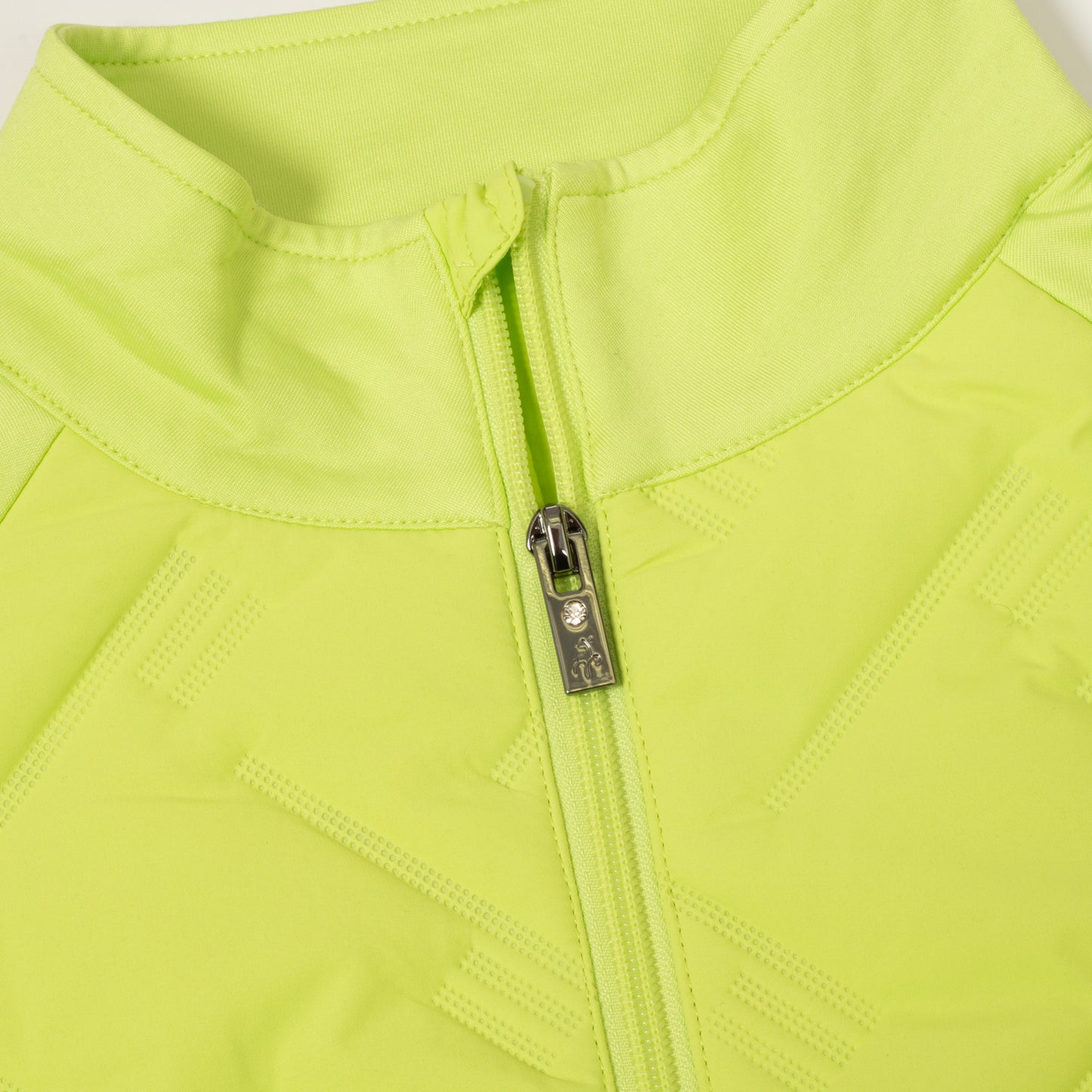 Green Lamb Ladies Hybrid Jacket with Debossed Linear Pattern