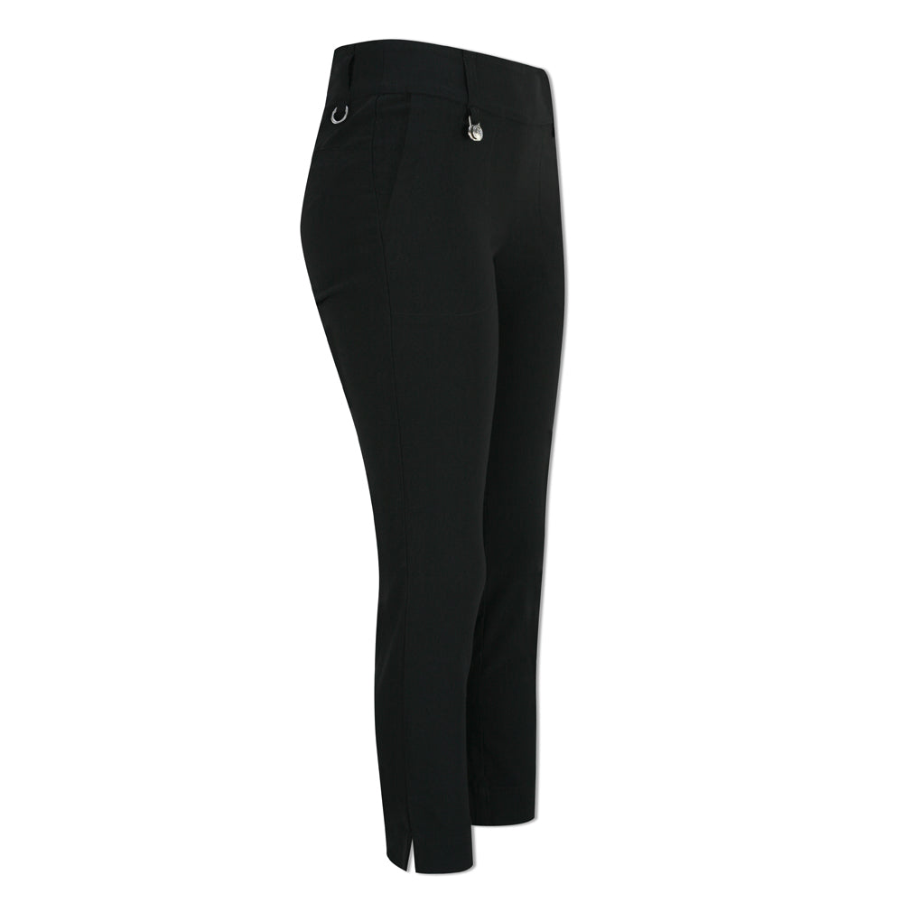 Daily Sports Ladies Pull-On 7/8 Trousers with Super-Stretch Finish in Black