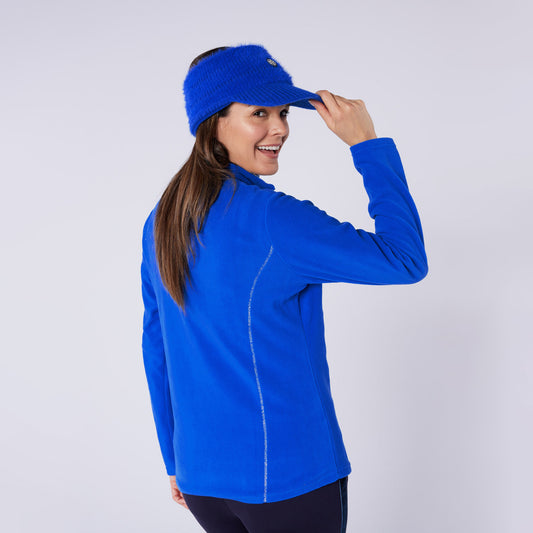 Swing Out Sister Ultra-Soft 1/4 Zip Fleece with Silver Thread Contour Seams