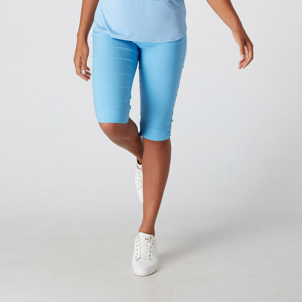 Swing Out Sister Ladies Pull-On City Shorts in Tranquil Blue