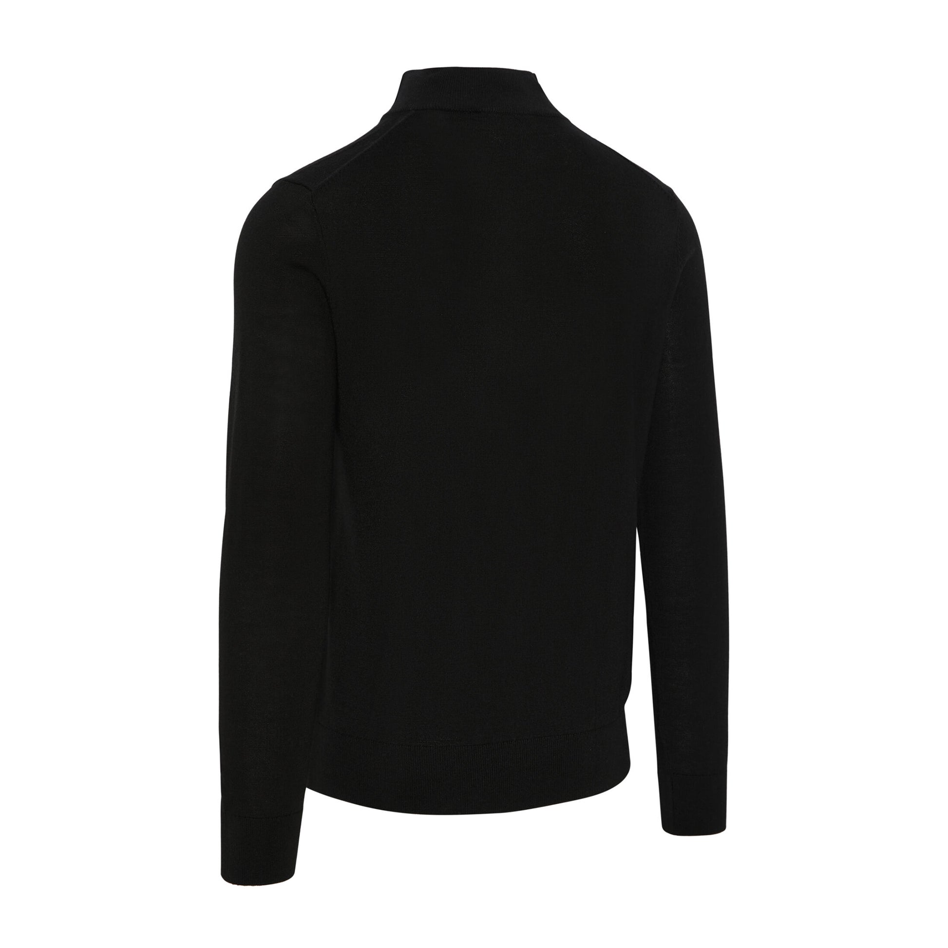 Callaway Mens Black Thermal 1/4 Zip Thermal Merino Blend Sweater