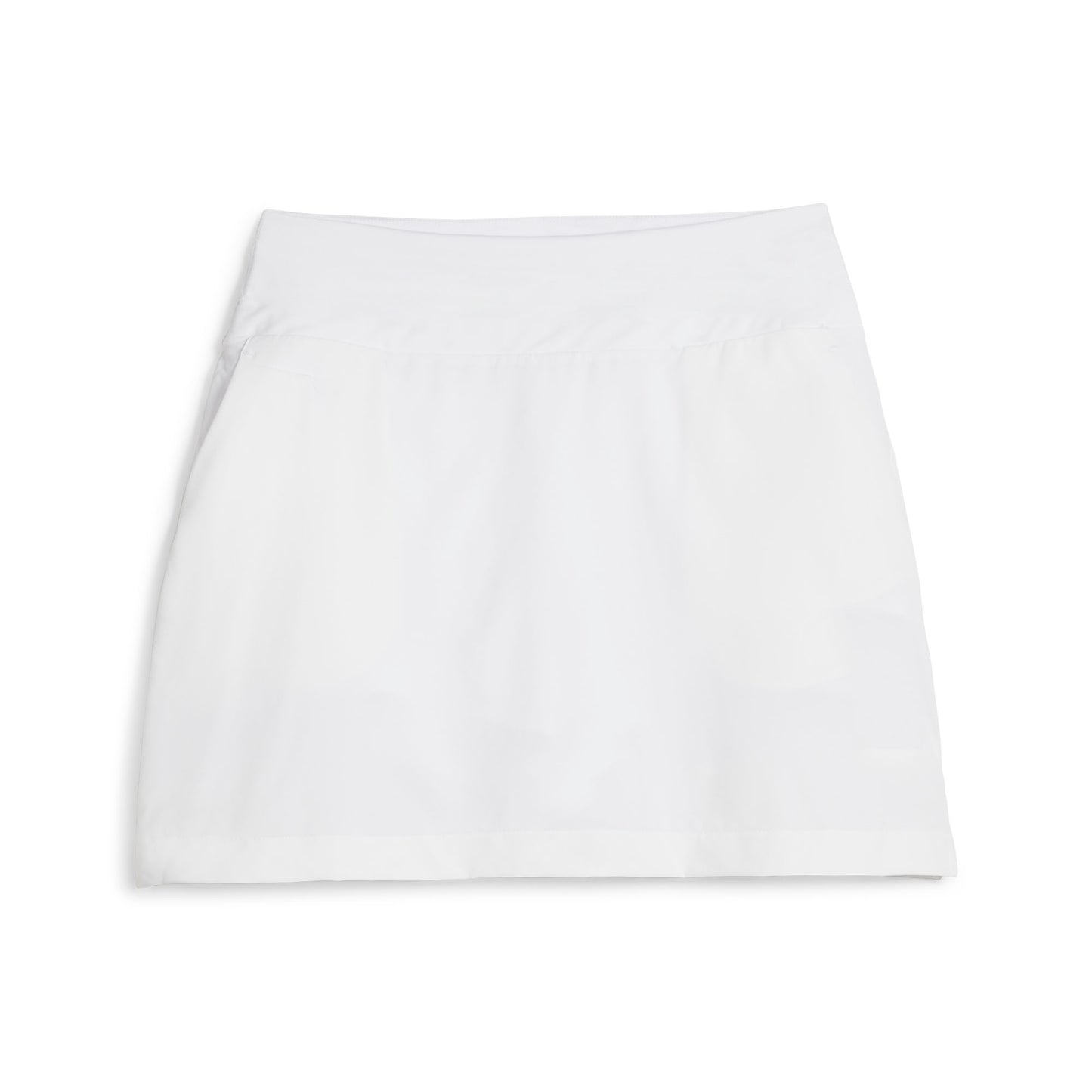 Puma Golf Ladies Skort in White Glow with High-Rise Waistband and UPF 40