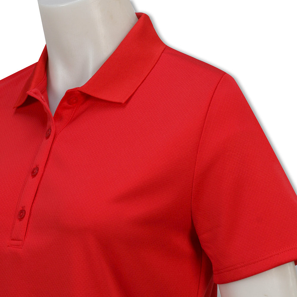 Callaway Ladies Short Sleeve Swing Tech Polo with Opti-Dri in True Red