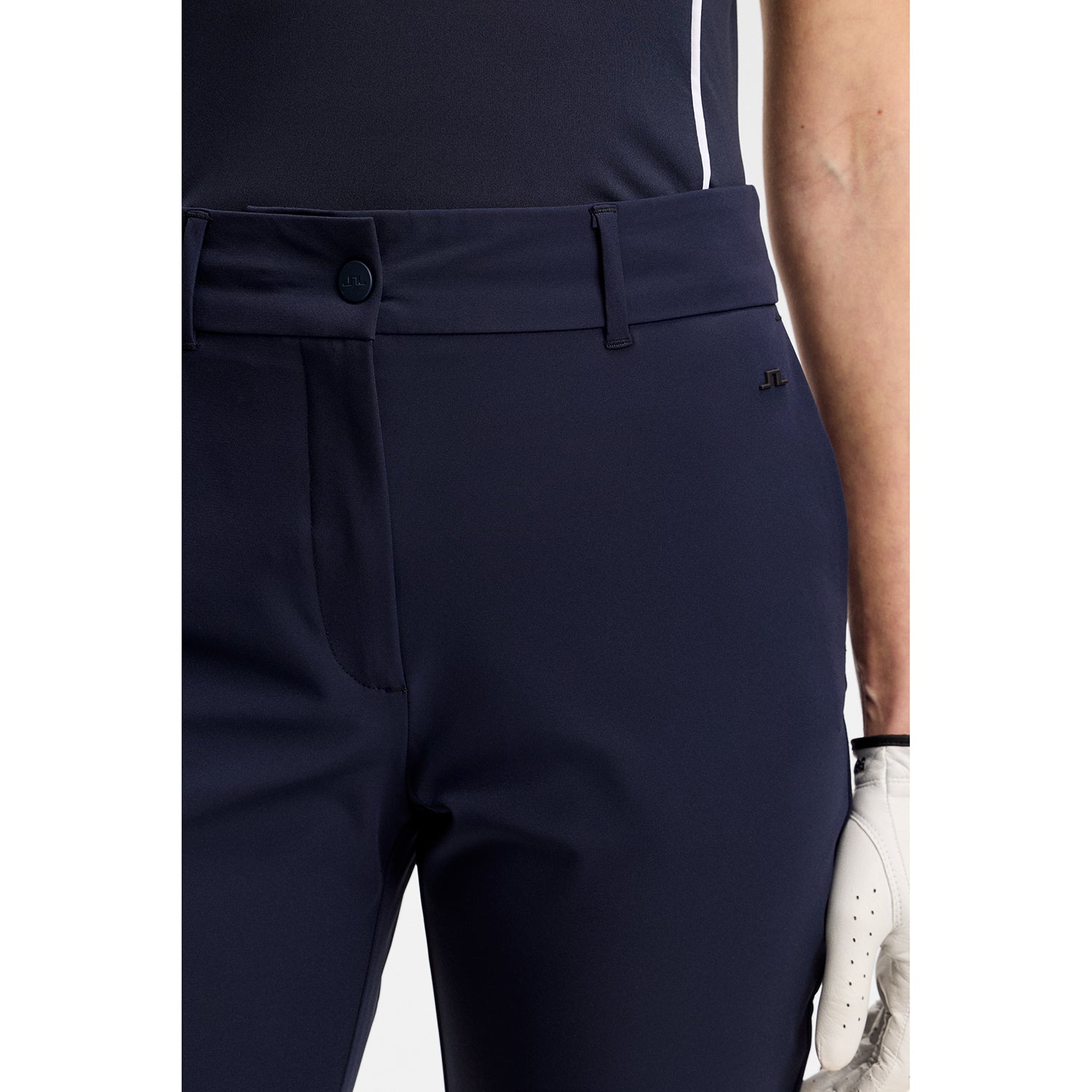 J.Lindeberg Ladies Navy Capris for Lightweight Comfort with Modern Elegance