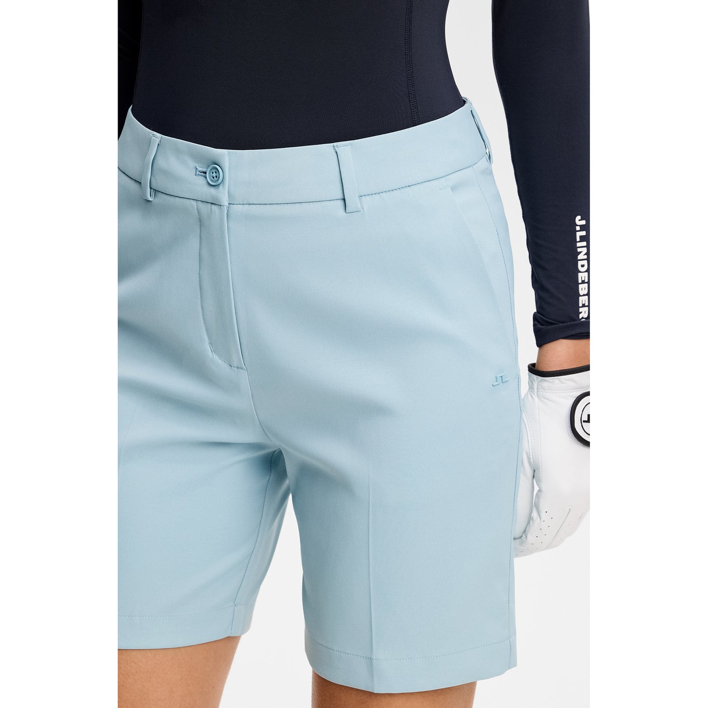 J.Lindeberg Ladies Long Shorts - Lightweight Stretch for Confident Play