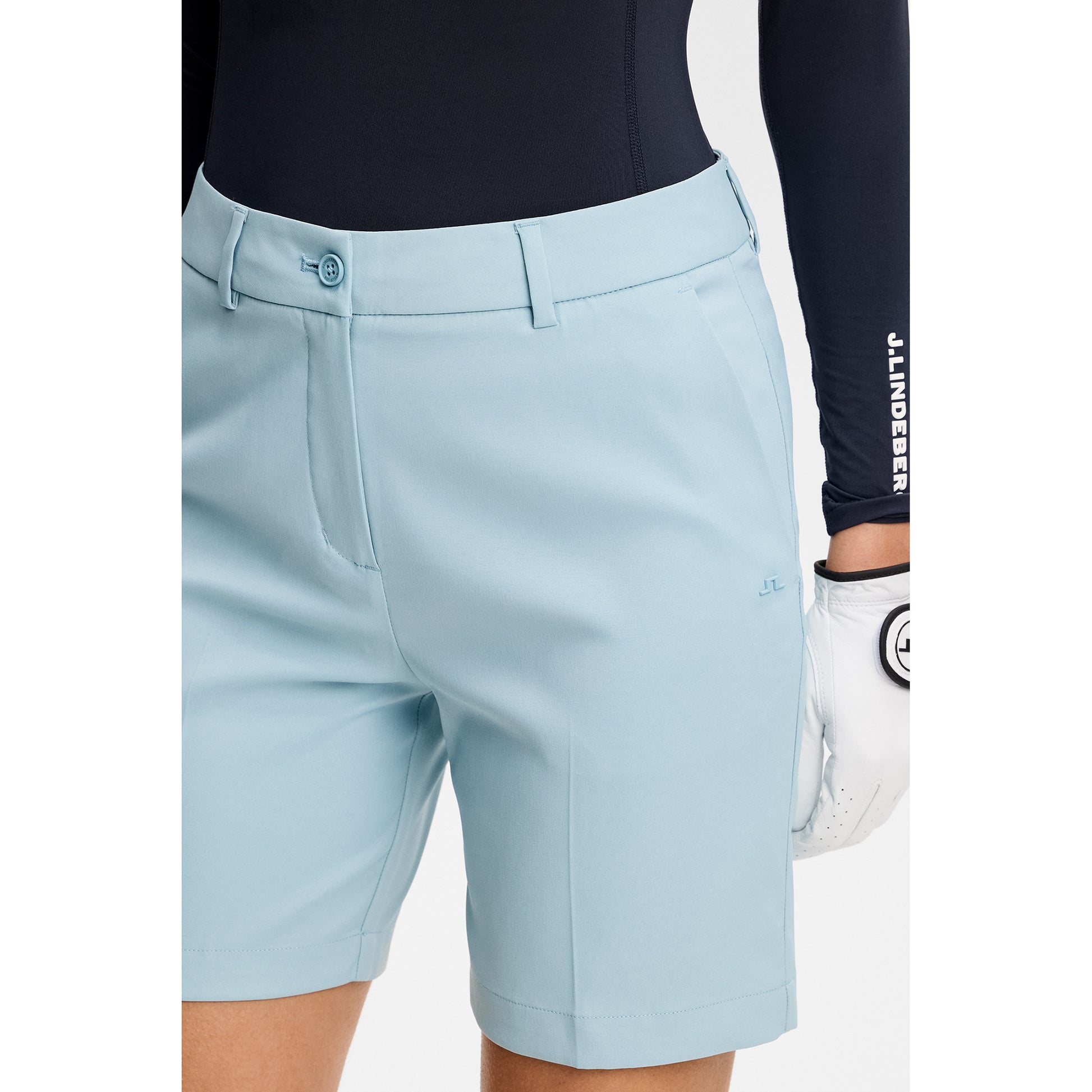 J.Lindeberg Ladies Long Shorts - Lightweight Stretch for Confident Play